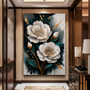 Quadro Decorativo Flores - Florescer Dourado