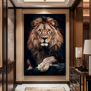 Quadro Decorativo de Leão - Retrato Frontal