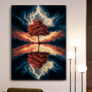 Quadro Decorativo Árvore da Vida - Espelho do Céu Ardente