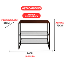 Sapateira Moderna Estilo Industrial Lyra