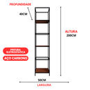 Estante Moderna Estilo Industrial Trend