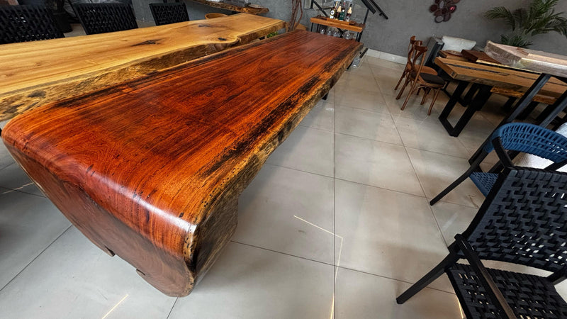 Mesa Madeira Maciça - Cascata (3,29x0,98-1,03m)