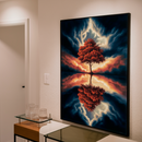 Quadro Decorativo Árvore da Vida - Espelho do Céu Ardente