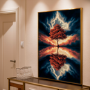 Quadro Decorativo Árvore da Vida - Espelho do Céu Ardente