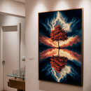 Quadro Decorativo Árvore da Vida - Espelho do Céu Ardente