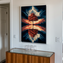 Quadro Decorativo Árvore da Vida - Espelho do Céu Ardente