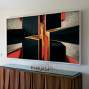 Quadro Decorativo Abstrato Ponto de Fuga