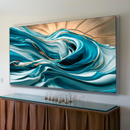 Quadro Decorativo Abstrato Espirais Oceânicas