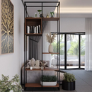 Estante Moderna Estilo Industrial Space