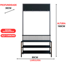 Sapateira Moderna Estilo Industrial Gamma