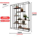 Estante Moderna Estilo Industrial Ladder