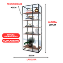 Estante Moderna Estilo Industrial Street