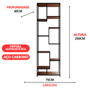 Estante Moderna Estilo Industrial Elegance