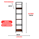 Estante Moderna Estilo Industrial Trend