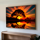 Quadro Decorativo Árvore - Ouro do Pôr do Sol