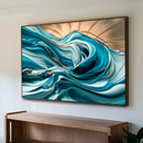 Quadro Decorativo Abstrato Espirais Oceânicas