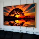 Quadro Decorativo Árvore - Ouro do Pôr do Sol