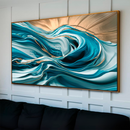 Quadro Decorativo Abstrato Espirais Oceânicas