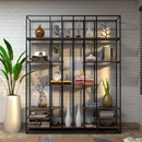 Estante Moderna Estilo Industrial Library