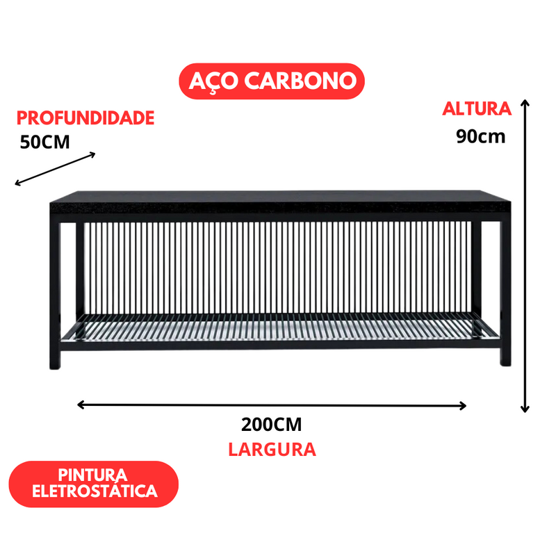 Aparador Moderno Estilo Industrial Lines