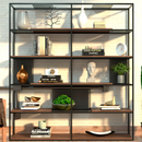 Estante Moderna Estilo Industrial Magnific