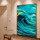 Quadro Decorativo Abstrato Drop Mar