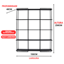 Estante Moderna Estilo Industrial Evidence