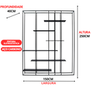 Estante Moderna Estilo Industrial Ladder