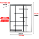 Estante Moderna Estilo Industrial Ladder