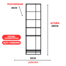 Estante Moderna Estilo Industrial Street