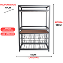 Adega Bar Para Vinhos Bebidas Com Cristaleiras Royal