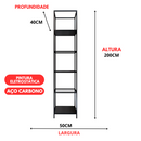 Estante Moderna Estilo Industrial Trend